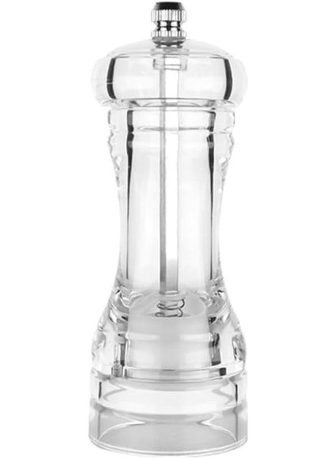 أوركيد مطحنة فلفل يدوية من الأكريليك بتصميم زهرة الأوركيد، مع إمكانية تعديل درجة الخشونة، مطحنة ملح وفلفل شفافة من الأكريليك للمطبخ، مطحنة توابل منزلية، مناسبة للاستخدام على طاولة الطعام، مقاس 14 سم - Image 2